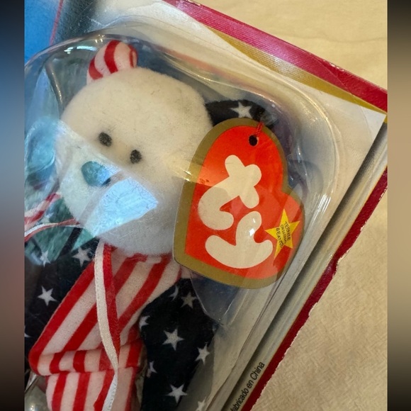 TY Beanie Baby Spangle the Bear Patriotic Collectible 90s McDonald’s USA 1999 - Picture 4 of 8